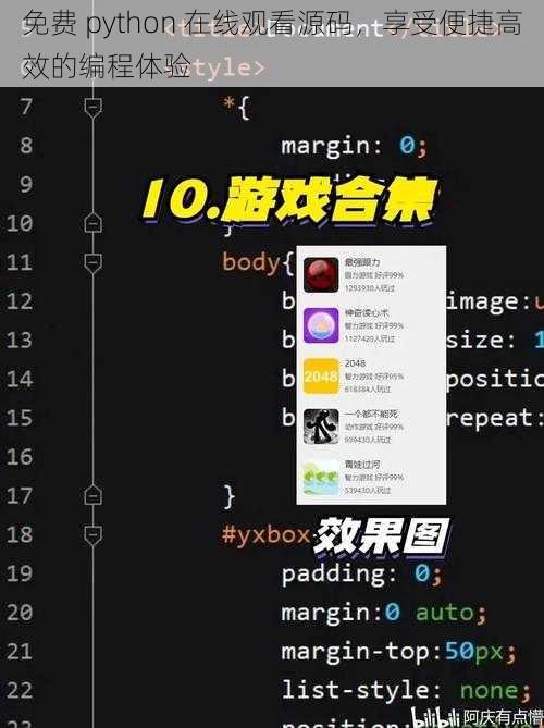免费 python 在线观看源码,享受便捷高效的编程体验