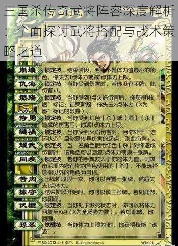 三国杀传奇武将阵容深度解析:全面探讨武将搭配与战术策略之道