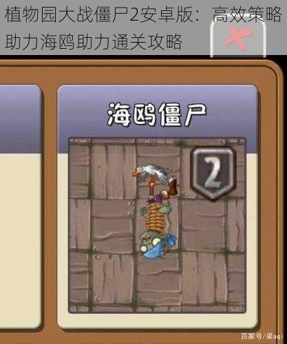 植物园大战僵尸2安卓版:高效策略助力海鸥助力通关攻略